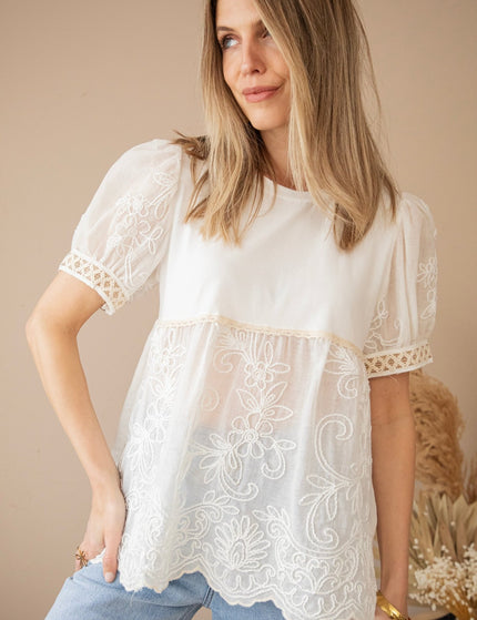 Full Blossom Beauty White - T-Shirt - ellemilla