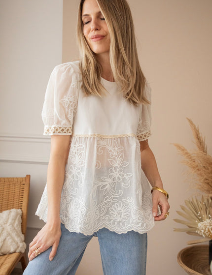 Full Blossom Beauty White - T-Shirt - ellemilla