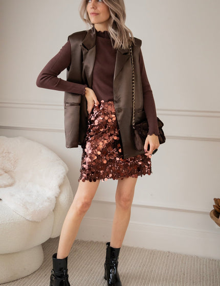 Glosh Choco - Gilet - ellemilla