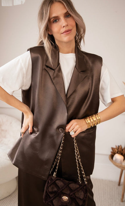 Glosh Choco - Gilet - ellemilla