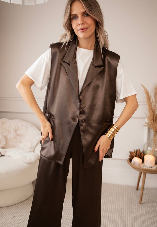 Glosh Choco - Gilet - ellemilla
