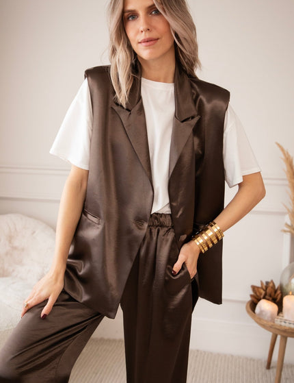 Glosh Choco - Gilet - ellemilla