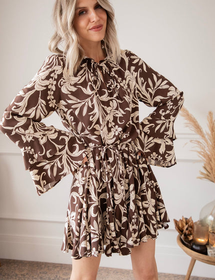 Harvest Bloom Brown - Jurk - ellemilla