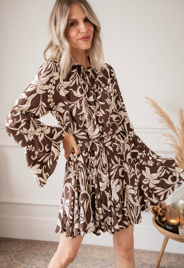 Harvest Bloom Brown - Jurk - ellemilla