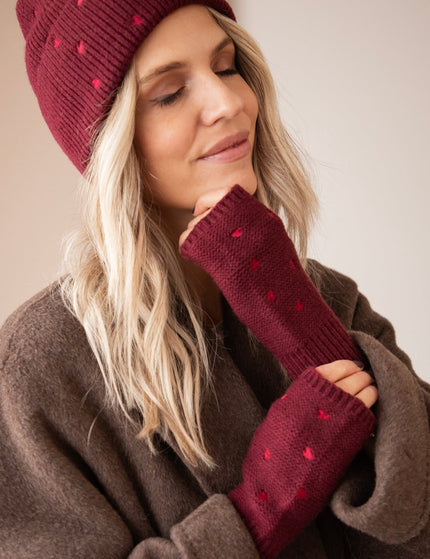 Heart Warmer Burgundy - Handschoenen - ellemilla