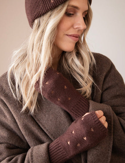 Heart Warmer Dark Brown - Handschoenen - ellemilla