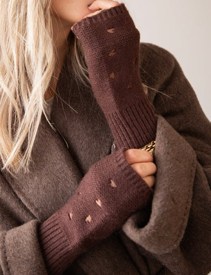 Heart Warmer Dark Brown - Handschoenen - ellemilla