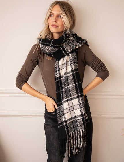 Heritage Check Black/Grey - Sjaal - ellemilla