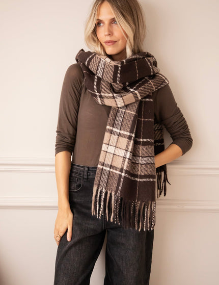 Heritage Check Brown/Camel - Sjaal - ellemilla