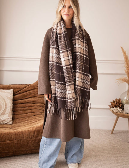 Heritage Check Brown/Camel - Sjaal - ellemilla