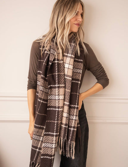 Heritage Check Brown/Camel - Sjaal - ellemilla