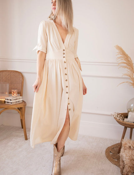 Jeanne Beige - Maxi Jurk - ellemilla