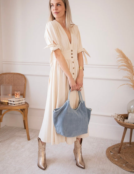 Jeanne Beige - Maxi Jurk - ellemilla