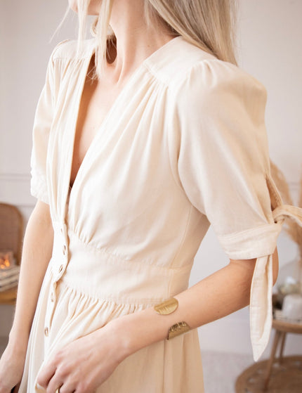 Jeanne Beige - Maxi Jurk - ellemilla