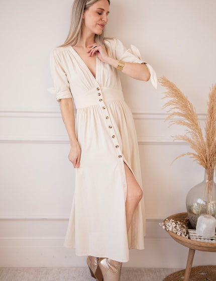 Jeanne Beige - Maxi Jurk - ellemilla