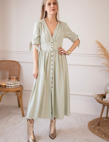 Jeanne Mint - Maxi Jurk - ellemilla