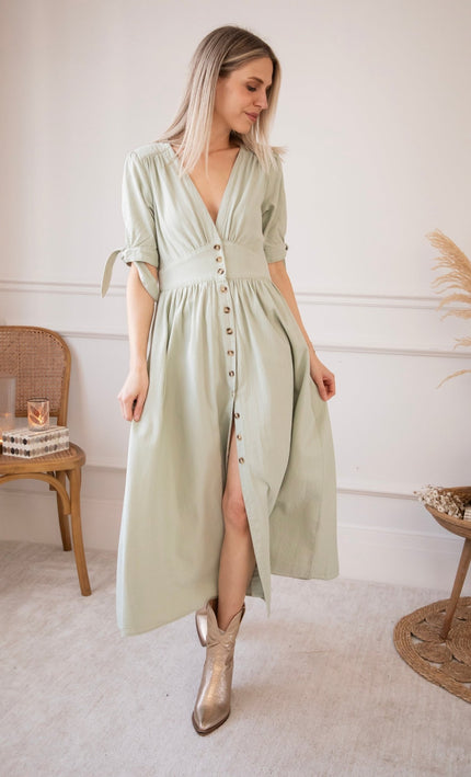 Jeanne Mint - Maxi Jurk - ellemilla