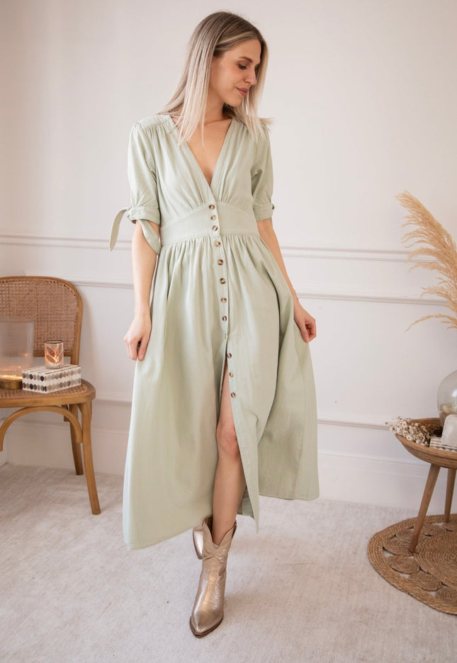 Jeanne Mint - Maxi Jurk - ellemilla