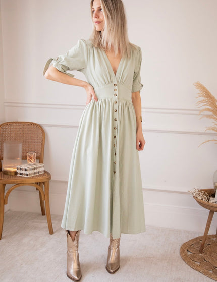 Jeanne Mint - Maxi Jurk - ellemilla