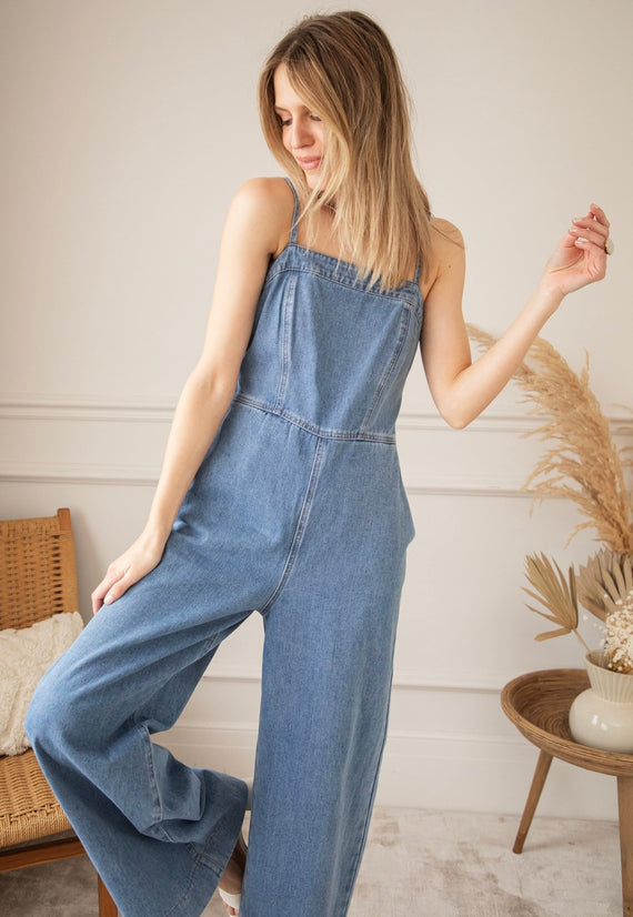 Joie De Vivre Blue - Jumpsuit - ellemilla