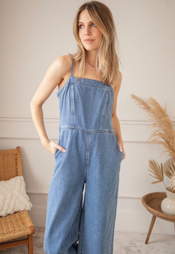 Joie De Vivre Blue - Jumpsuit - ellemilla