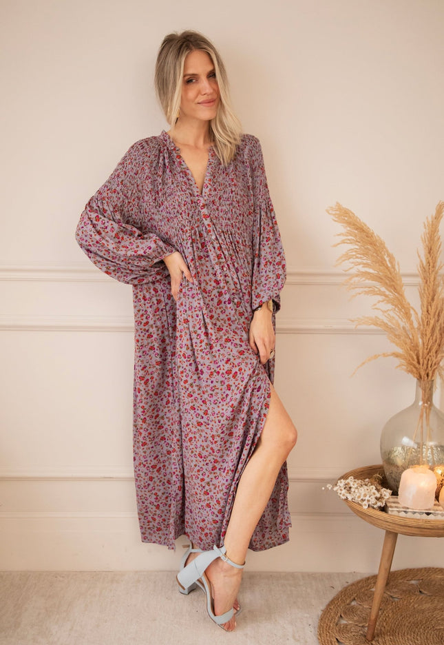 Joyce Bloom Lila - Maxi Jurk - ellemilla