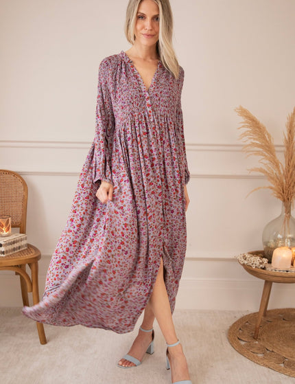 Joyce Bloom Lila - Maxi Jurk - ellemilla