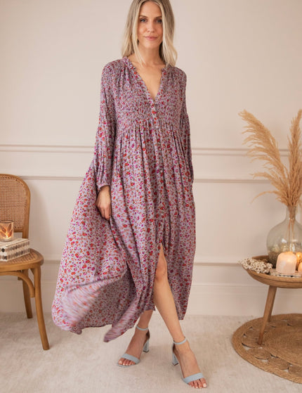 Joyce Bloom Lila - Maxi Jurk - ellemilla