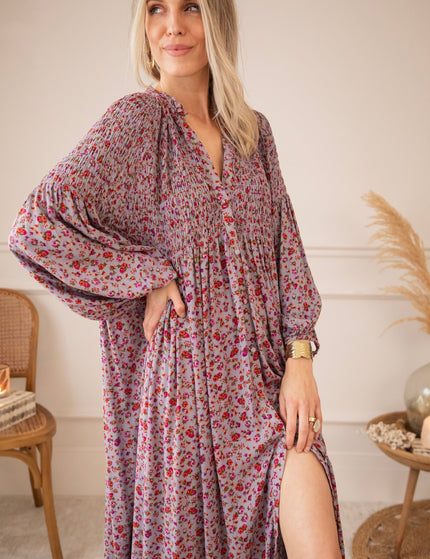 Joyce Bloom Lila - Maxi Jurk - ellemilla