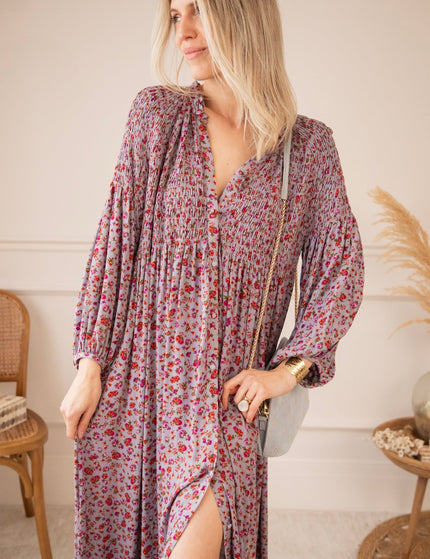 Joyce Bloom Lila - Maxi Jurk - ellemilla