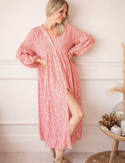 Joyce Shape Coral - Maxi Jurk - ellemilla