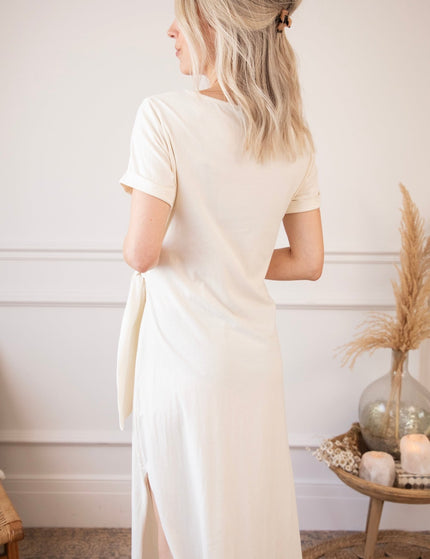 Katie Knot Beige - Maxi Jurk - ellemilla