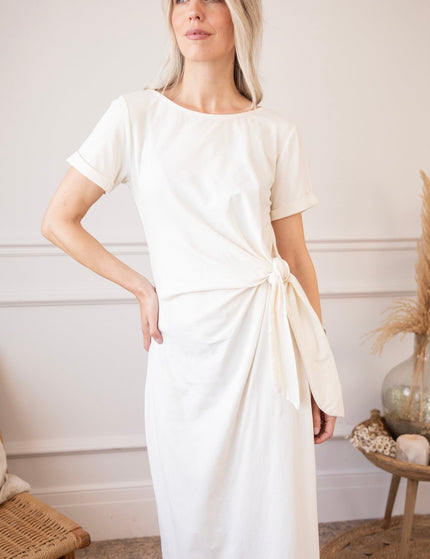 Katie Knot Beige - Maxi Jurk - ellemilla