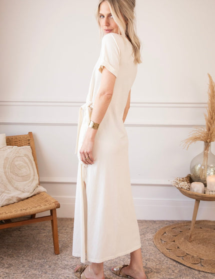 Katie Knot Beige - Maxi Jurk - ellemilla