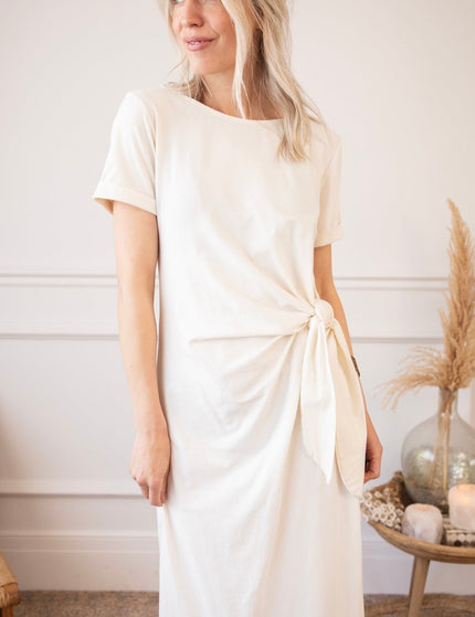 Katie Knot Beige - Maxi Jurk - ellemilla