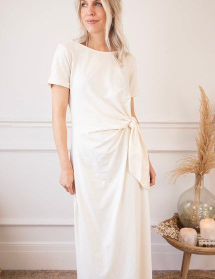 Katie Knot Beige - Maxi Jurk - ellemilla
