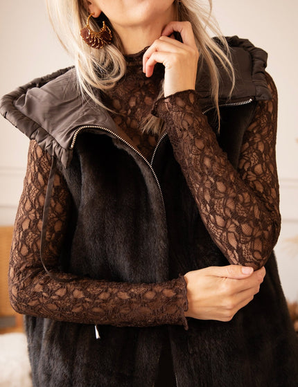 Lace Layer Brown - Longsleeve - ellemilla
