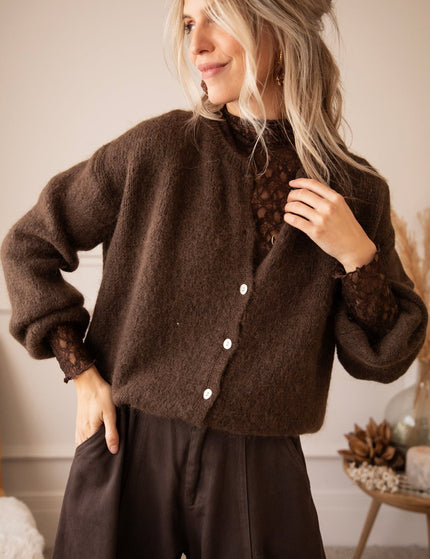 Lace Layer Brown - Longsleeve - ellemilla