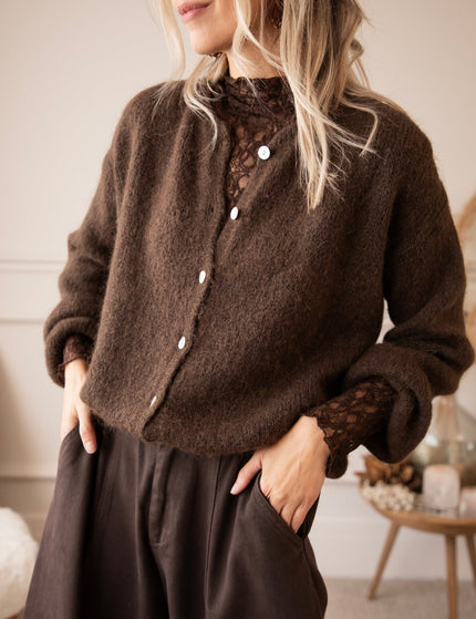 Lace Layer Brown - Longsleeve - ellemilla