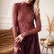 Lace Layer Burgundy - Longsleeve - ellemilla