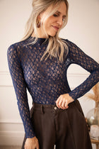 Lace Layer Navy - Longsleeve - ellemilla