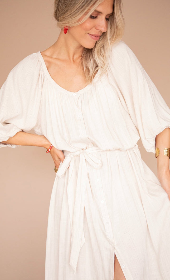 Lavina Beige - Maxi Jurk - ellemilla