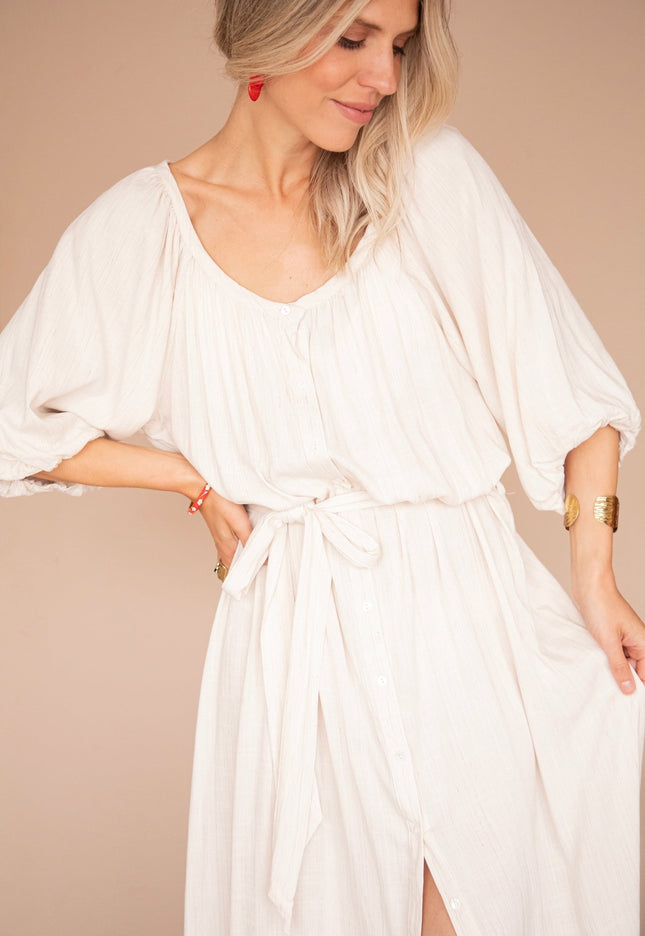 Lavina Beige - Maxi Jurk - ellemilla