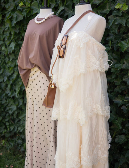 Layers Of Lace Beige - Maxi Jurk - ellemilla