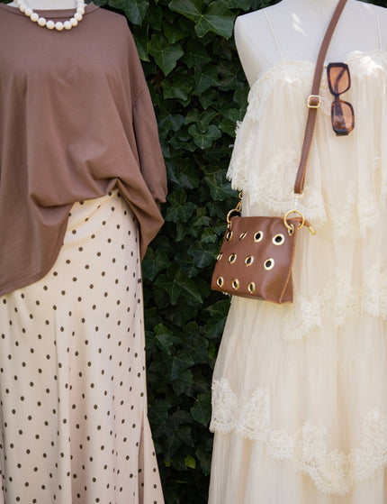 Layers Of Lace Beige - Maxi Jurk - ellemilla