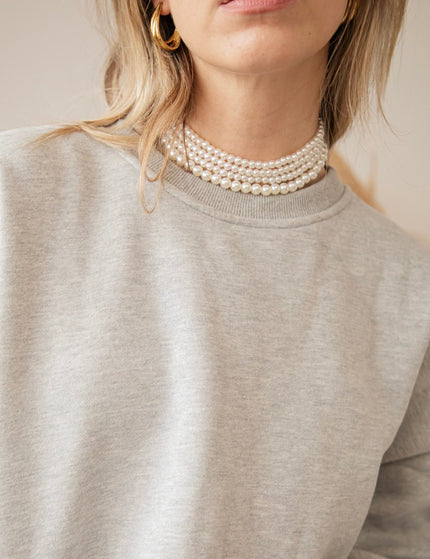 Layers Of Pearls White - Choker Ketting - ellemilla