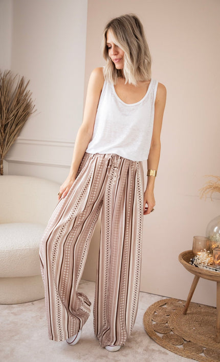 Let It Flow Taupe - Broek - ellemilla