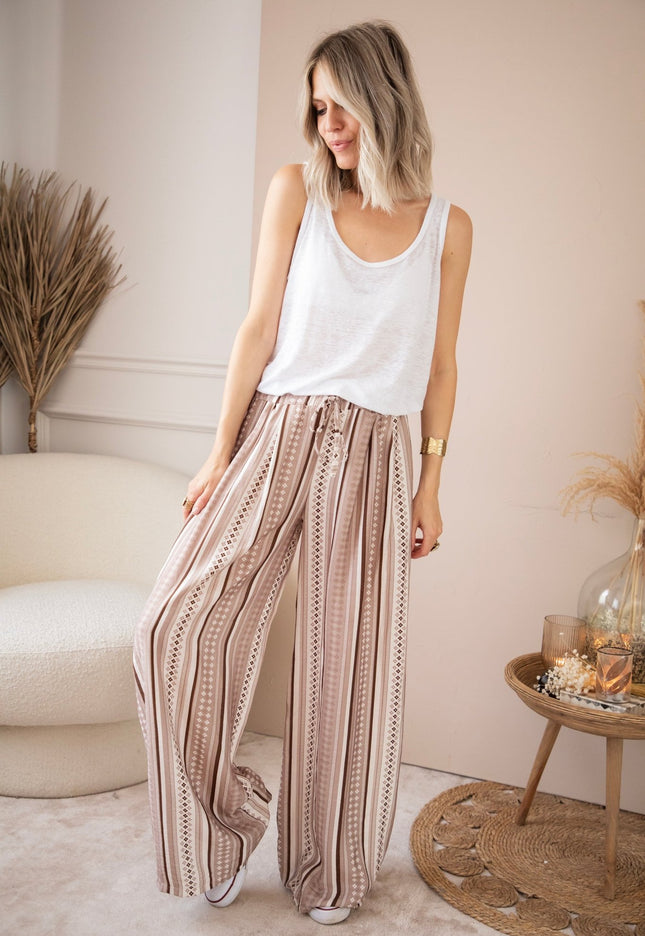 Let It Flow Taupe - Broek - ellemilla