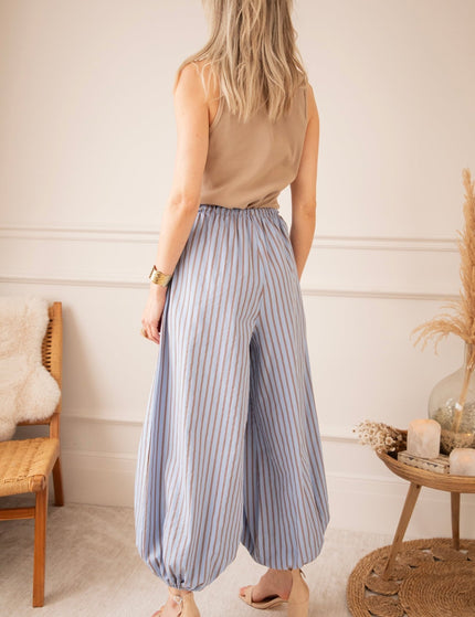 Let The Stripes Flow Blue/Brown - Broek - ellemilla