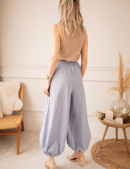 Let The Stripes Flow Blue/Brown - Broek - ellemilla